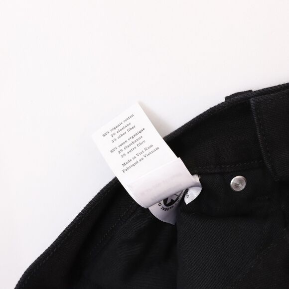 EVERLANE Uniform The Performance Skinny Jean 35X30 Organic Cotton Black NWT A3 - Picture 4 of 5